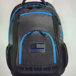 Thin Blue Line Laptop Backpack