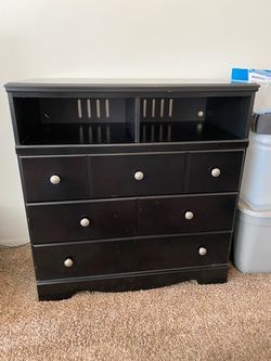 Ashley Home Store Clothes Dresser with Ten Media Cord Slots