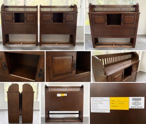 RARE Rooms To Go Captain's Bed Bookcase Storage Units – Matching Set