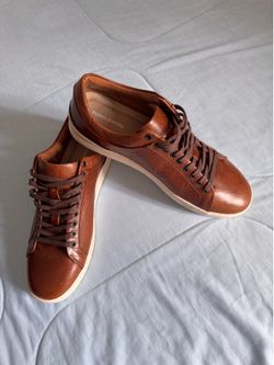 Franco Fortini Men's Brown Leather Sneakers size #10