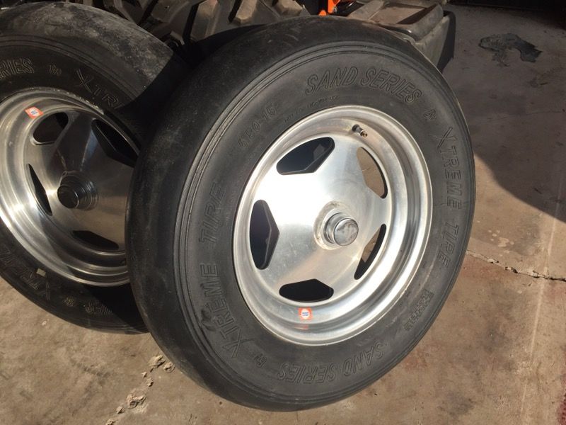 Sand Rail Front Smoothies Tires - Dune Buggy Front Wheels