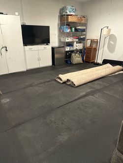 Large Lot of Heavy-Duty Rubber Garage/Gym Floor Mats – $50 OBO