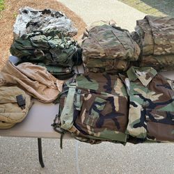 Army Uniforms, Boots, & Other items
