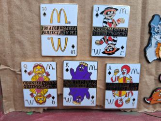McDonald's Complete 5-Pin Royal Flush Set