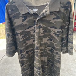 Men camo shirt