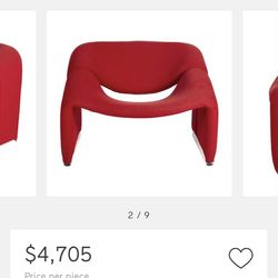 vintage F598 "Groovy" lounge chair designed by Pierre Paulin for Artifort