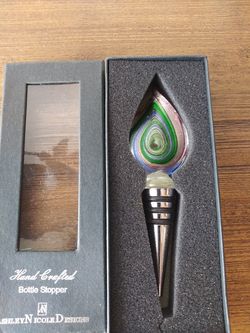 Glass Wine Bottle Stopper Topper