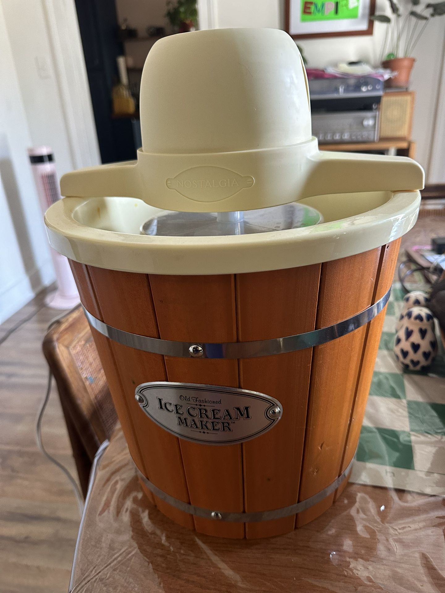 Vintage Inspired Electric Ice Cream Churned