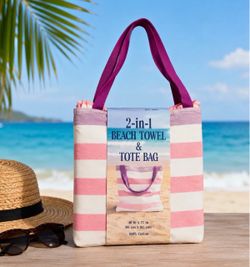 Brand New Costco 2-in-1 Beach Towel that converts into Tote