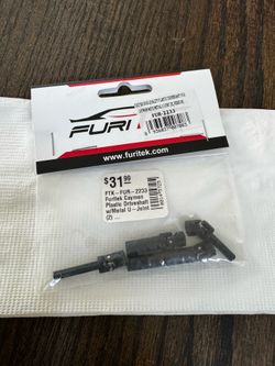 team Man plastic driveshaft with metal U joint Furitek King Man plastic driveshaft with metal U joint