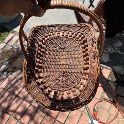Wooden Weaved Holder Like Wicker