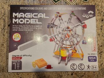 Magical Model Metal Ferris Wheel Building Model with Lights and Sound