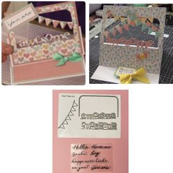 11pc Card Front Cut Out Edge’ables Stamps & Dies