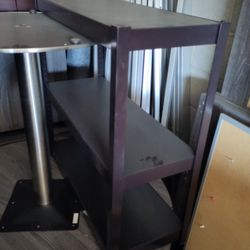 30"x30" Metal Bookcase Shelf Shoe Rack Organizer Dark Brown Adjustable Height Shelf  Delivery Possible