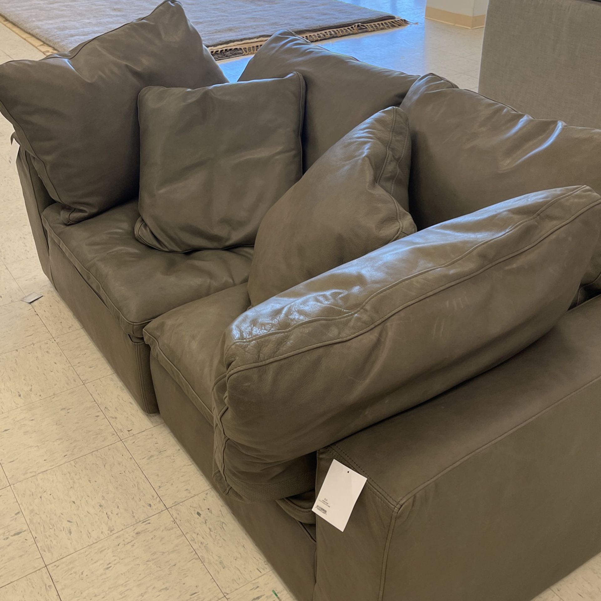 RH Leather Modular Corner Sofa sets For Sale Cheap