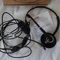 emaiker USB Office Headset with Noise Cancelling