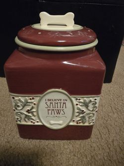 Christmas Dog Treat Jar