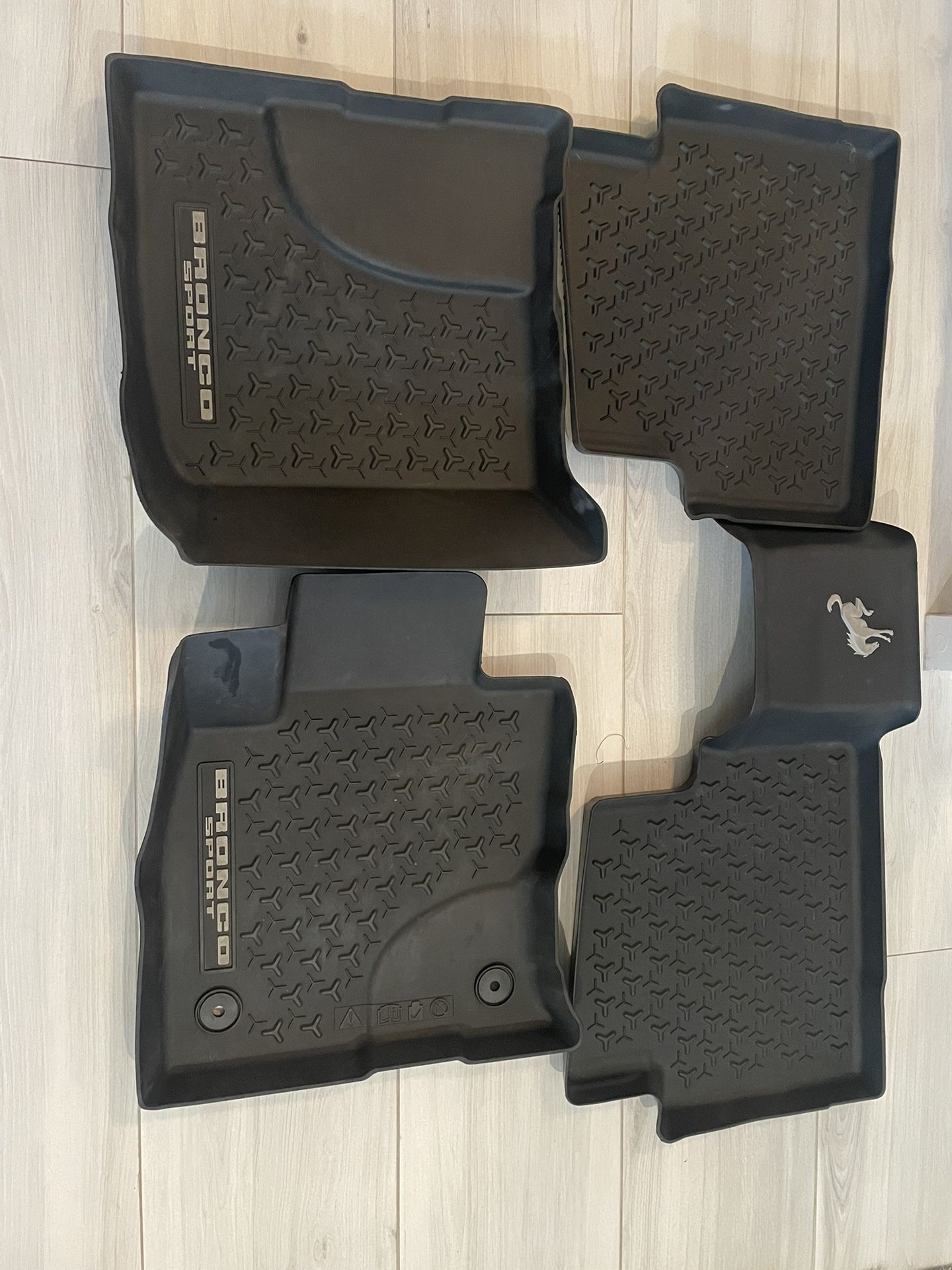 2021-2025 Ford Bronco Sport OEM Floor Mats.  For Carpet Interior