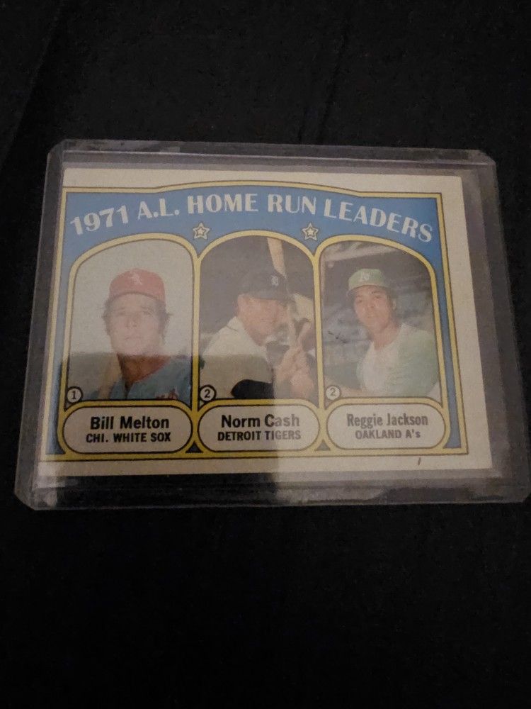 1972 Reggie Jackson Homerun Leader Card