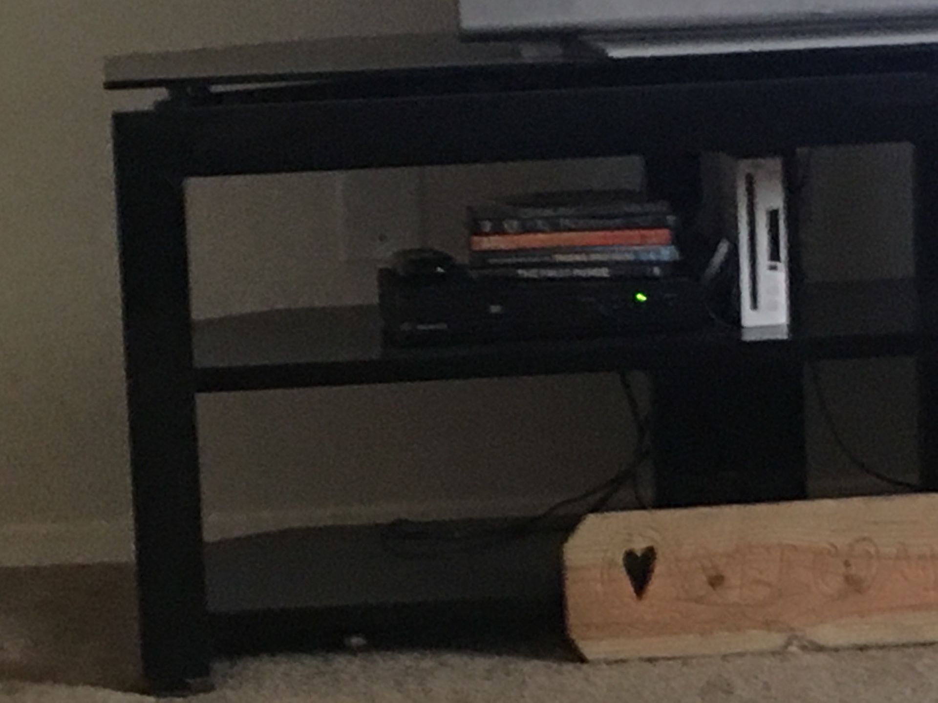 Huge black entertainment center
