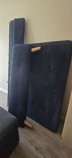 FULL - BLUE VELVET BED