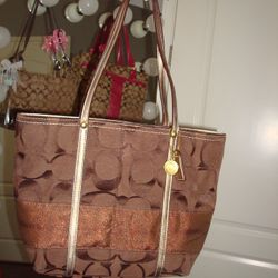 Brown And Gold Vintage Coach