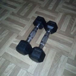 5lb Rubber Hex Weights