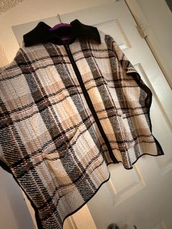 Plaid Zip-Up Jacket with Collar