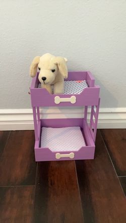 Our Generation Puppy Dreams Pet Bunk Bed w/ Plush Dog