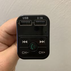 Wireless Bluetooth Car Kit Handsfree Talk MP3 player fm transmitter dual car charger 