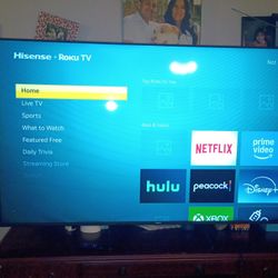4k Hisense Smart Tv 75"Roku 