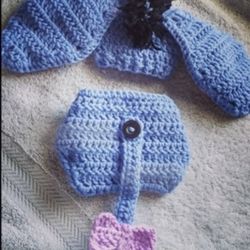Eeyore Inspired Diaper Cover Outfit 
