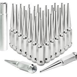32PCS 9/16-18 spiked lug nuts for selected 6 lug dodge trucks/SUVs