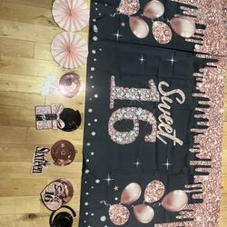Sweet 16 Birthday Party Decor