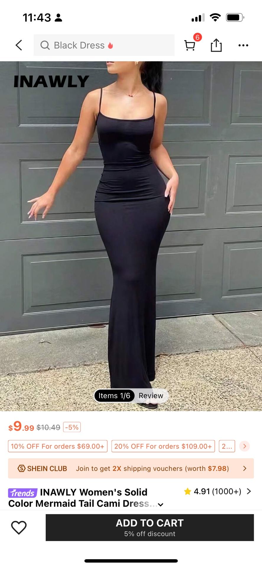 Mermaid tail Cami dress SHEIN