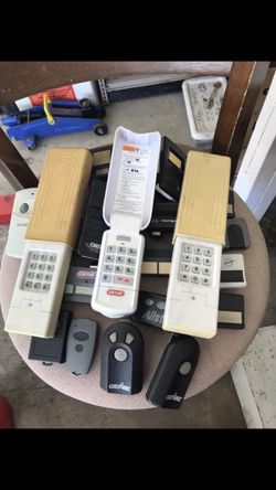 Garage door opener key pads and remotes