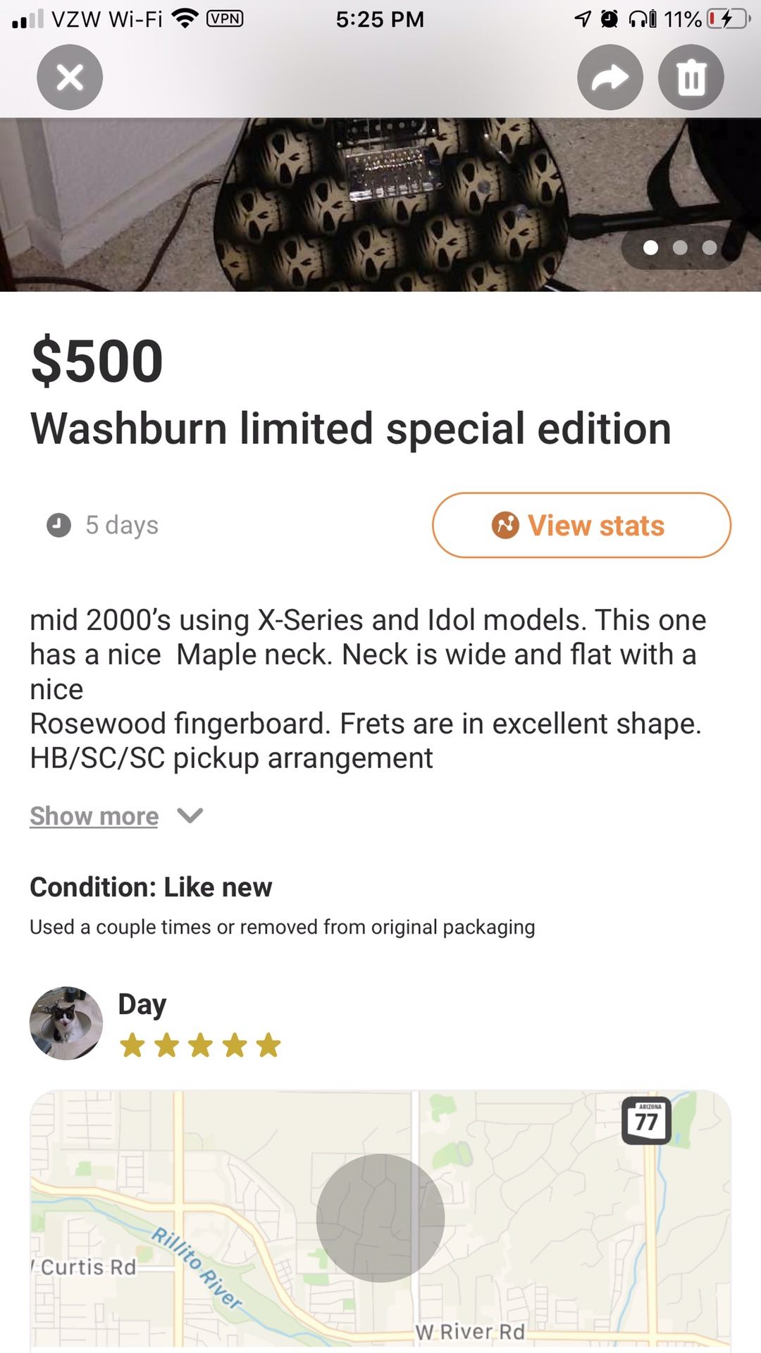 Washburn limited special edition Toys