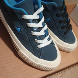 Kids Unisex "ONE STAR" Blue Suede Converse
