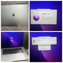 15 Inch MacBook Pro Touch Bar/Touch ID 16 gb Ram 1 Gb Flash