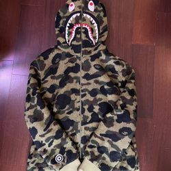 Bape 1st Camo Fleece Zip Up Hoodie (Rare) XXL for Sale in