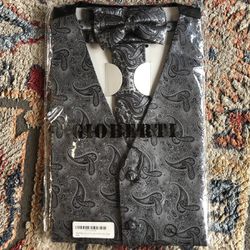 Gioberti Mens 4 Piece Vest Set
