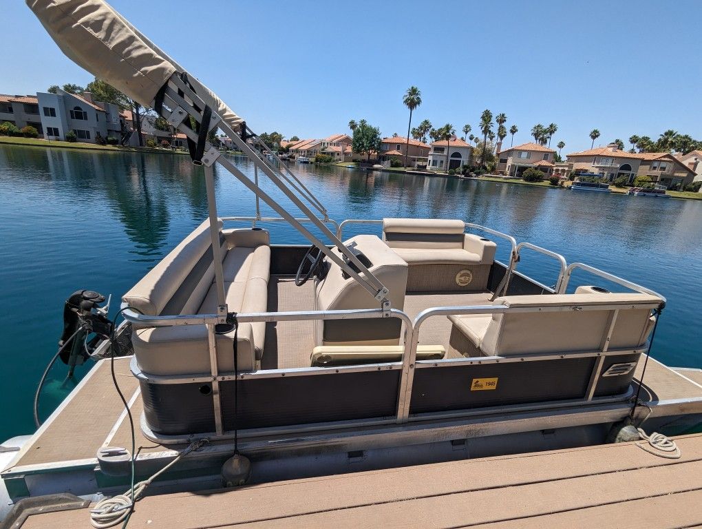 16 Ft Pontoon Boat Electric Motor