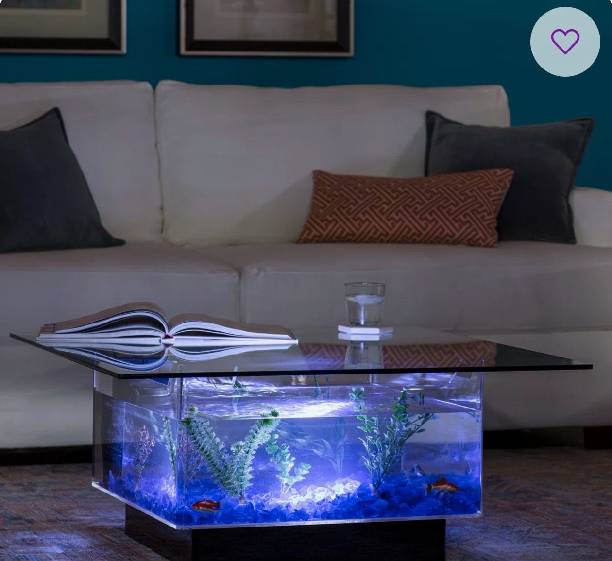 COFEE TABLE FISH TANK AQUARIUM USED