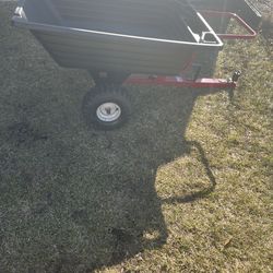 Tow Barrow Dumping Lawn and Garden Utility Trailer,