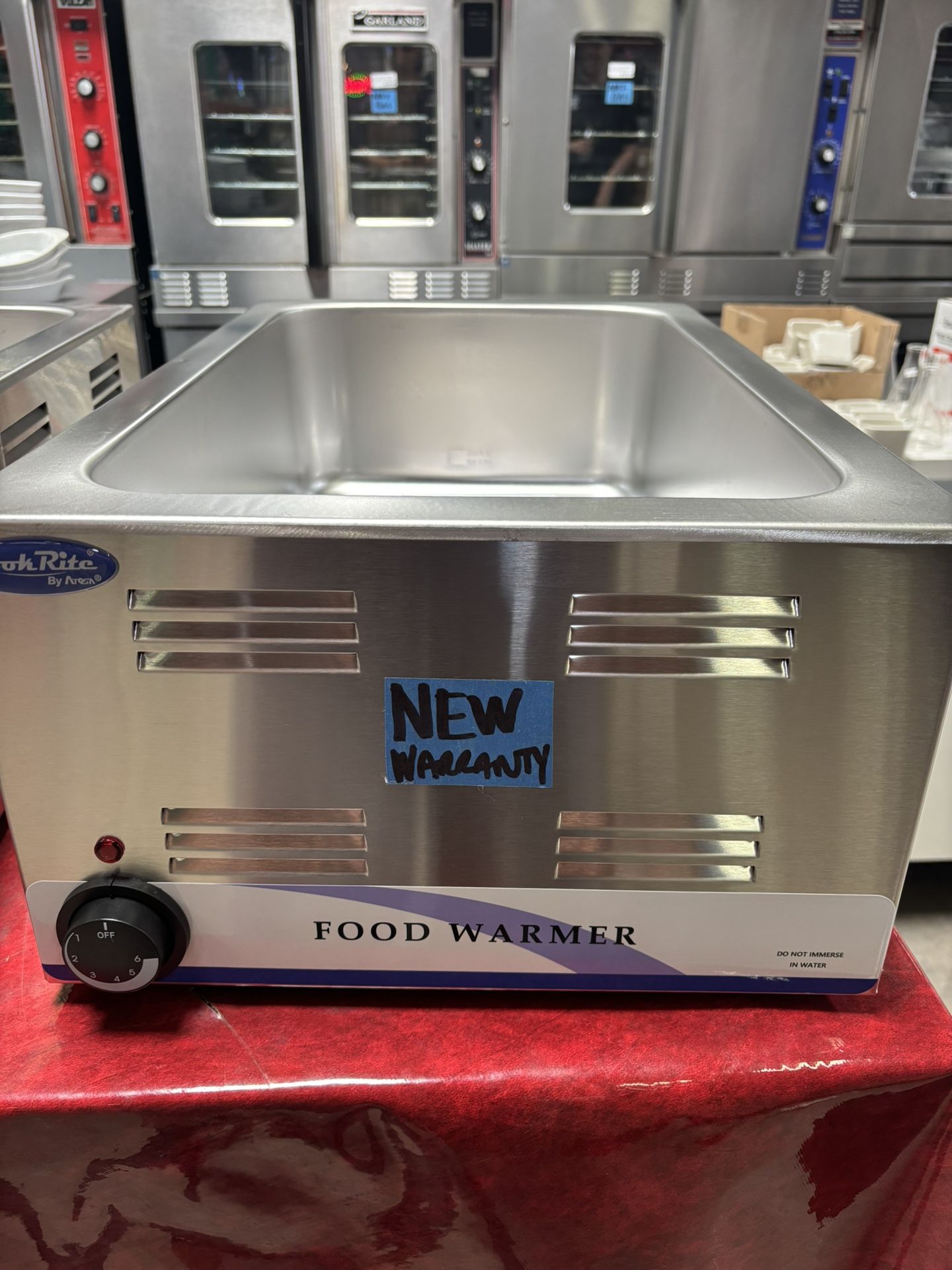 New Cooker Warmer For Food Restaurant NSF Approved Countertop 120v 1500 Watt Steam Pan Water Deep Dish Tray Hot Pan