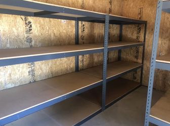 New 96 in W x 24 in D Storage Shelves 4 Tier Level rack shelving Delivery Available