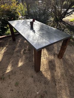 Metal & Wood Table