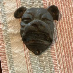 Vintage Wall Hanging Bulldog Bottle Opener 