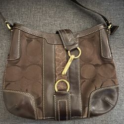 Brown coach bag