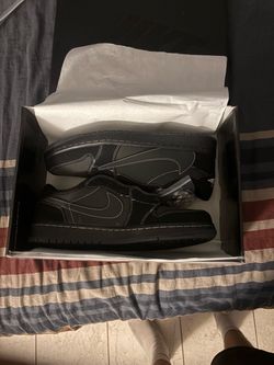 All Black Jordan 1 Travis Scott Size 12